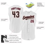 Pinstripe Jersey White Custom Black Cream Sleeveless Crimson-City Baseball Authentic Pinstripe Jersey White Custom Black Cream Sleeveless Crimson-City Baseball Authentic