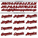 Jersey Custom Black Pinstripe Authentic Red White Sleeveless Baseball Jersey Custom Black Pinstripe Authentic Red White Sleeveless Baseball