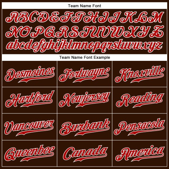 Sleeveless Red-White Jersey Brown Authentic Baseball Custom Sleeveless Red-White Jersey Brown Authentic Baseball Custom