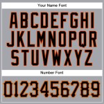 Jersey Baseball Custom Authentic Black-Orange Sleeveless Gray Jersey Baseball Custom Authentic Black-Orange Sleeveless Gray