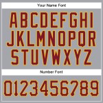 Jersey Gray Sleeveless Crimson-Gold Baseball Authentic Custom Jersey Gray Sleeveless Crimson-Gold Baseball Authentic Custom