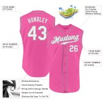 Jersey White-Gray Baseball Authentic Pink Sleeveless Custom Jersey White-Gray Baseball Authentic Pink Sleeveless Custom