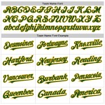 Sleeveless Green Baseball Gold Pinstripe Custom Jersey White Authentic Sleeveless Green Baseball Gold Pinstripe Custom Jersey White Authentic