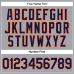 Jersey Sleeveless Authentic Custom Gray Navy-Orange Baseball Jersey Sleeveless Authentic Custom Gray Navy-Orange Baseball
