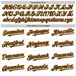 Custom Baseball Jersey Green Pinstripe White Sleeveless Orange Authentic Custom Baseball Jersey Green Pinstripe White Sleeveless Orange Authentic