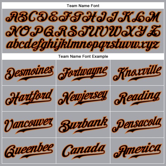 Jersey Baseball Custom Authentic Black-Orange Sleeveless Gray Jersey Baseball Custom Authentic Black-Orange Sleeveless Gray