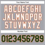 Green-Orange Sleeveless Authentic Gray Custom Baseball Jersey Green-Orange Sleeveless Authentic Gray Custom Baseball Jersey