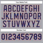 Sleeveless Authentic Baseball Royal-Orange Jersey Custom Gray Sleeveless Authentic Baseball Royal-Orange Jersey Custom Gray