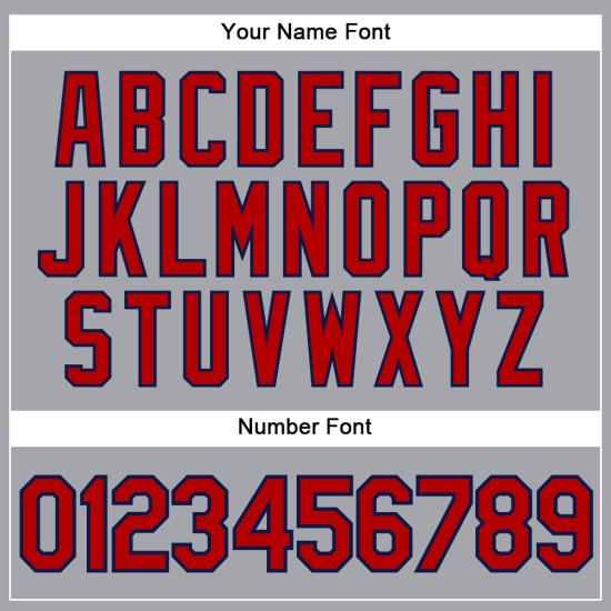 Custom Gray Baseball Jersey Sleeveless Authentic Red-Navy Custom Gray Baseball Jersey Sleeveless Authentic Red-Navy