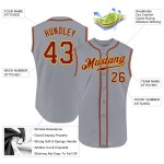 Jersey Gray Sleeveless Crimson-Gold Baseball Authentic Custom Jersey Gray Sleeveless Crimson-Gold Baseball Authentic Custom