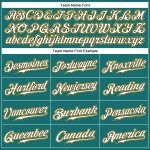 Custom Sleeveless Baseball Authentic White-Gold Jersey Aqua Custom Sleeveless Baseball Authentic White-Gold Jersey Aqua