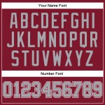 Crimson Authentic Jersey Baseball Gray-White Custom Sleeveless Crimson Authentic Jersey Baseball Gray-White Custom Sleeveless