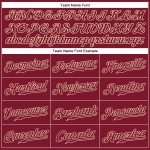 Sleeveless Crimson Jersey Crimson-Cream Authentic Custom Baseball Sleeveless Crimson Jersey Crimson-Cream Authentic Custom Baseball