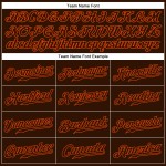 Jersey Brown-Orange Baseball Sleeveless Custom Authentic Brown Jersey Brown-Orange Baseball Sleeveless Custom Authentic Brown
