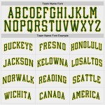 Green Raglan Sleeves Pinstripe Jersey Baseball Green-Gold White Custom Authentic Green Raglan Sleeves Pinstripe Jersey Baseball Green-Gold White Custom Authentic
