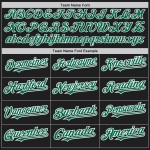 Baseball Custom Kelly Sleeves Black Authentic Jersey Raglan Green-White Baseball Custom Kelly Sleeves Black Authentic Jersey Raglan Green-White