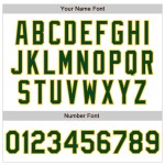 Jersey Authentic White Baseball Sleeves Raglan Custom Green-Gold Jersey Authentic White Baseball Sleeves Raglan Custom Green-Gold