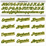 Jersey Authentic White Baseball Sleeves Raglan Custom Green-Gold Jersey Authentic White Baseball Sleeves Raglan Custom Green-Gold