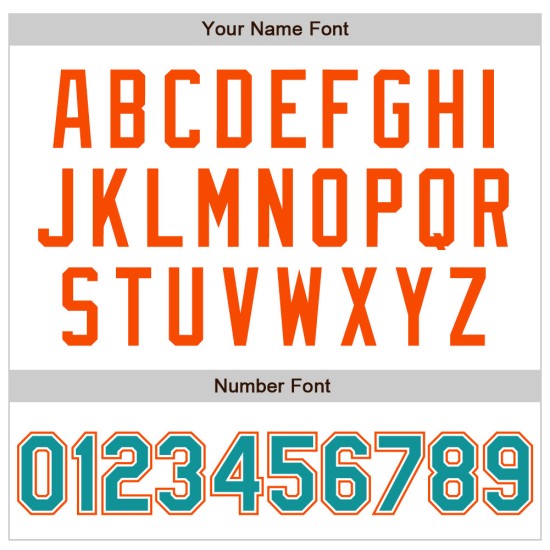 Custom Baseball White Teal-Orange Jersey Raglan Authentic Sleeves Custom Baseball White Teal-Orange Jersey Raglan Authentic Sleeves