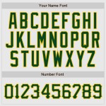 Green Raglan Sleeves Pinstripe Jersey Baseball Green-Gold White Custom Authentic Green Raglan Sleeves Pinstripe Jersey Baseball Green-Gold White Custom Authentic