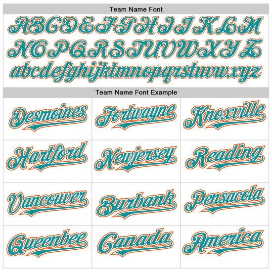 Custom Baseball White Teal-Orange Jersey Raglan Authentic Sleeves Custom Baseball White Teal-Orange Jersey Raglan Authentic Sleeves