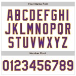 Jersey Authentic Custom White Purple-Gold Sleeves Baseball Raglan Jersey Authentic Custom White Purple-Gold Sleeves Baseball Raglan