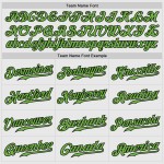 Raglan White Neon Jersey Black Authentic Sleeves Baseball Green-Black Pinstripe Custom Raglan White Neon Jersey Black Authentic Sleeves Baseball Green-Black Pinstripe Custom